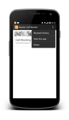 Master Call Blocker android App screenshot 1