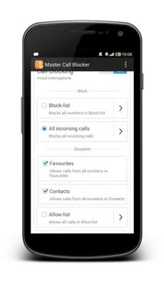 Master Call Blocker android App screenshot 5